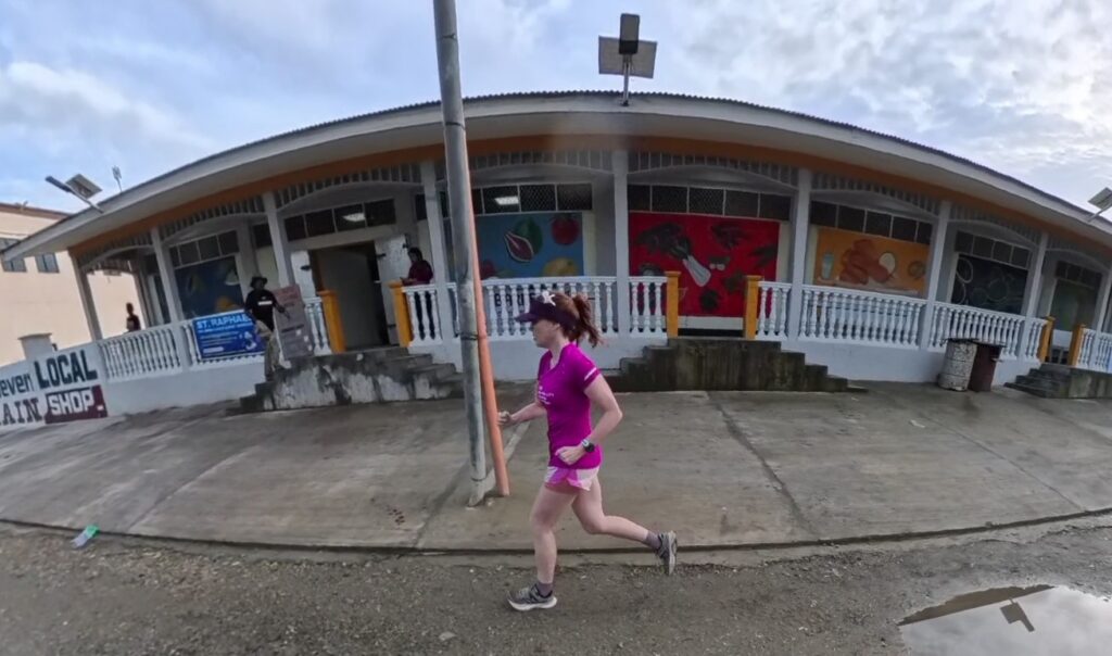 The running ginger running in Honiara, the Solomon Islands.