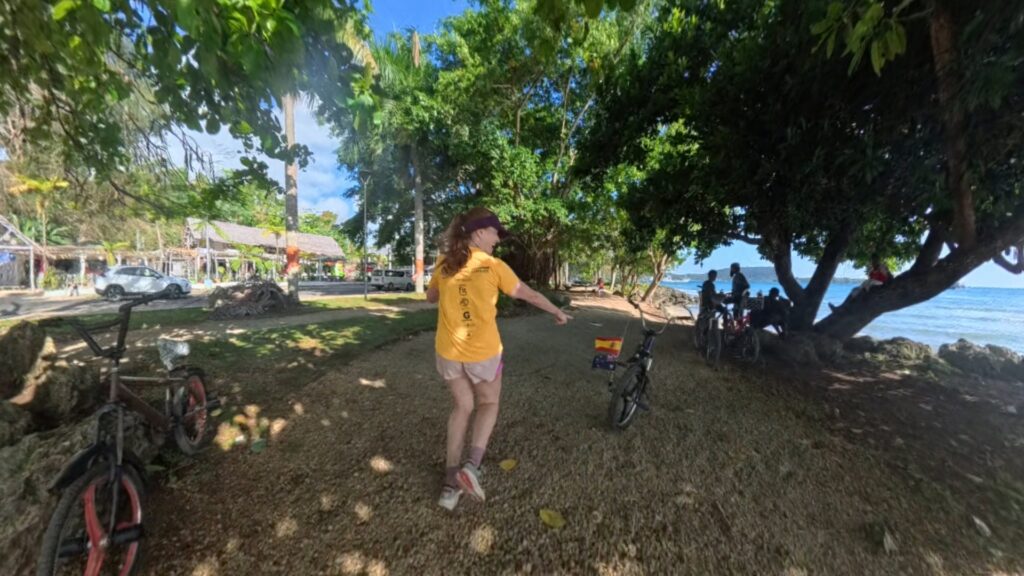 The running ginger running in Port Vila, Vanuatu. 6k run.
