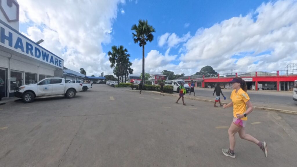 The running ginger running in Port Vila, Vanuatu. 6k run.