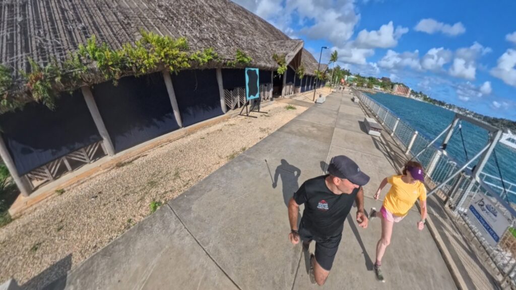 The running ginger running in Port Vila, Vanuatu. 6k run.