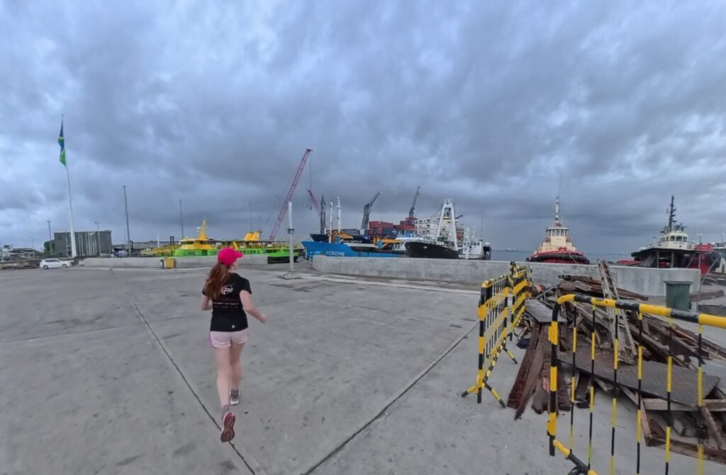 The running ginger running in Honiara, the Solomon Islands.