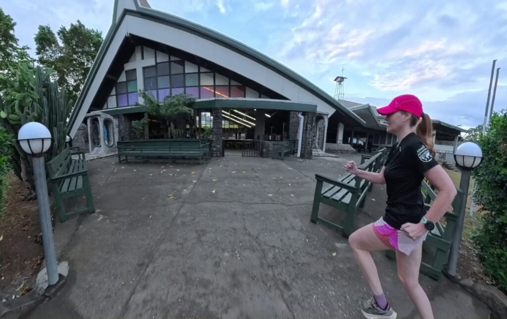 The running ginger running in Honiara, the Solomon Islands.
