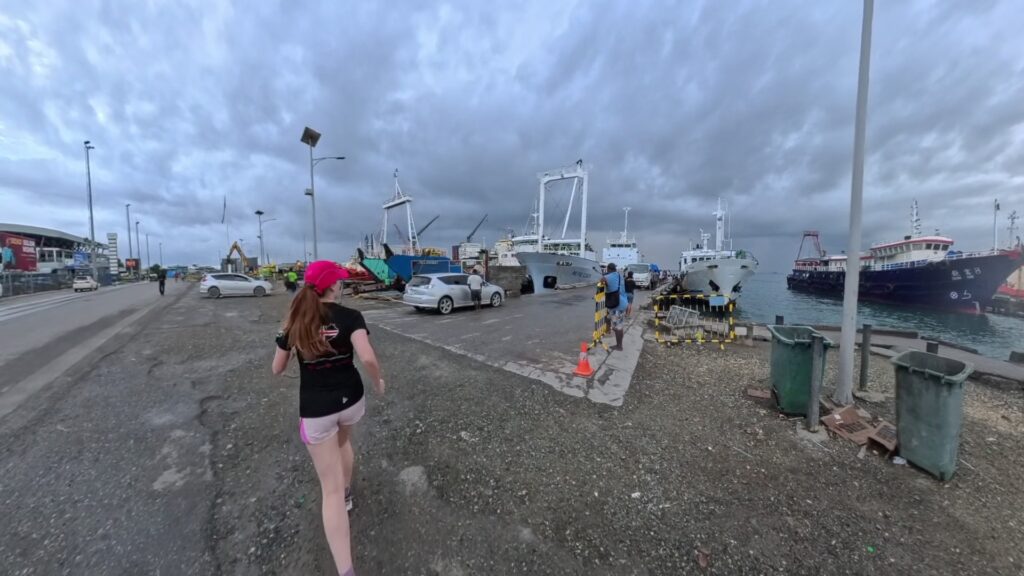The running ginger running in Honiara, the Solomon Islands.