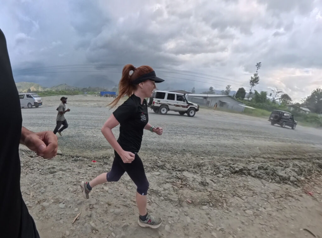 Running in Mount Hagen, Papua New Guinea. 5k run in PNG.