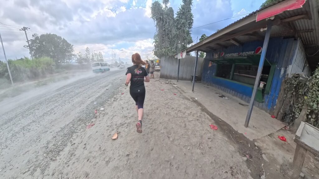 Running in Mount Hagen, Papua New Guinea. 5k run in PNG.