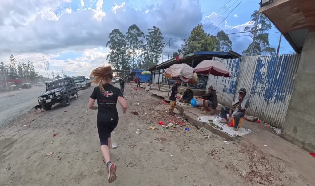 Running in Mount Hagen, Papua New Guinea. 5k run in PNG.