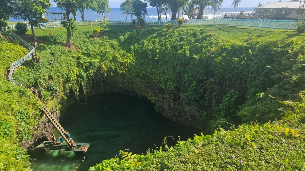 Iconic images of Samoa in 2025 during our trip in August. To-Sua Cave.