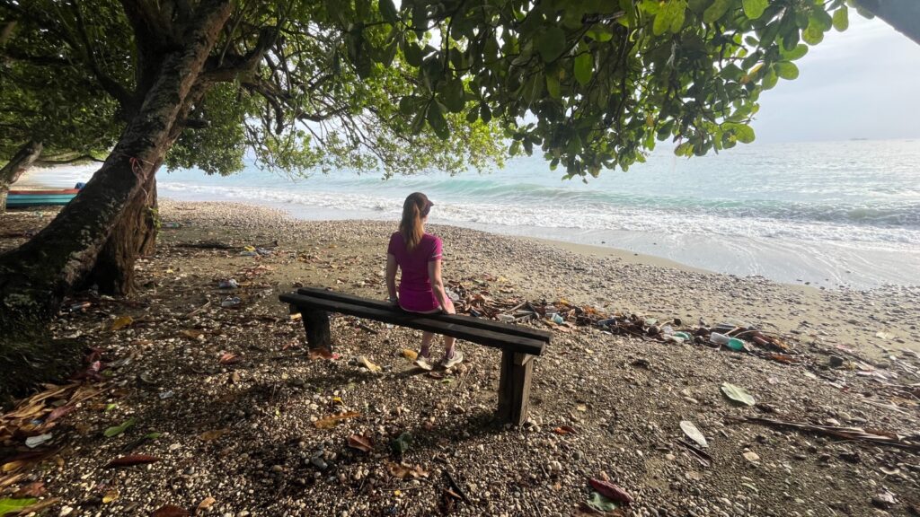 The beaches in Honiara, Solomon Islands, during our 12k run.