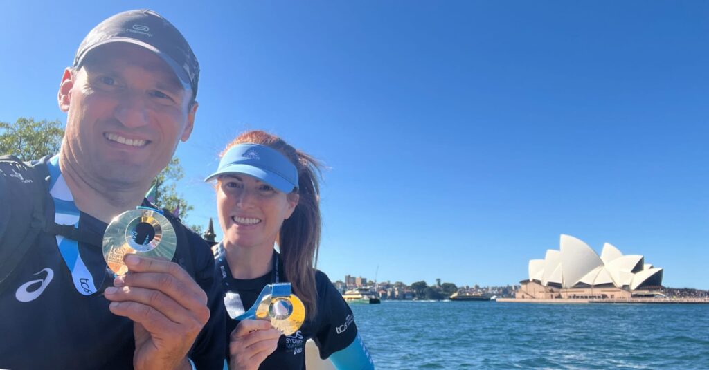 Selected images of our run - sydney marathon 2025 in August, the first time Sydney was a major