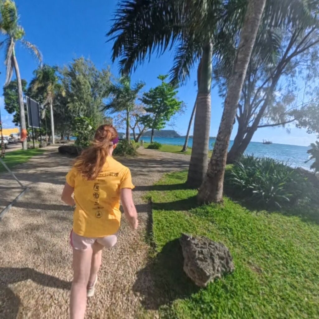 The running ginger running in Port Vila, Vanuatu, in 2025