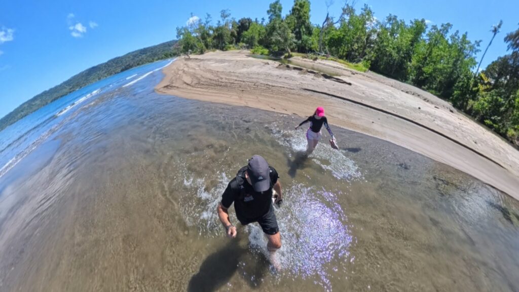 Images of our scenic trail 4k run from Mele Waterfalls to Mele Beach trough Devil's Point Road in Vanuatu