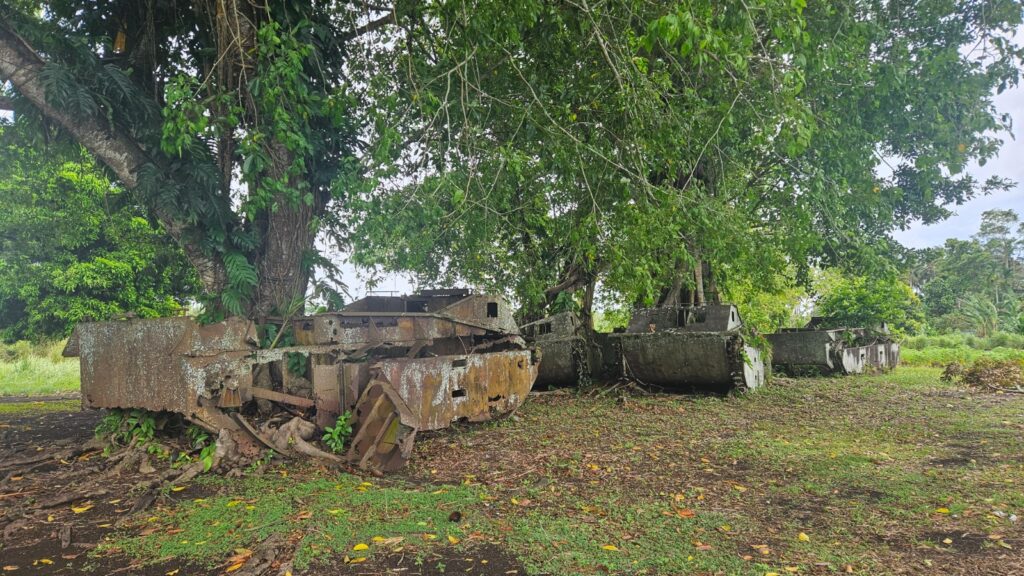 Running and travel guide for the Solomon Islands: what to see before and after your run. Tetere Beach War Museum.
