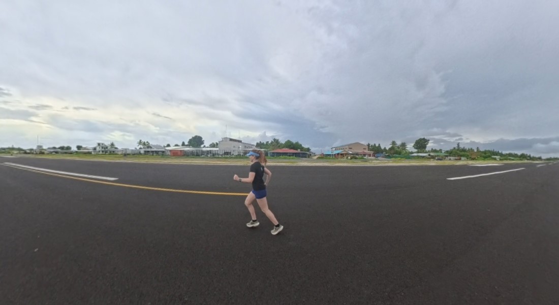 The running ginger running in Tuvalu