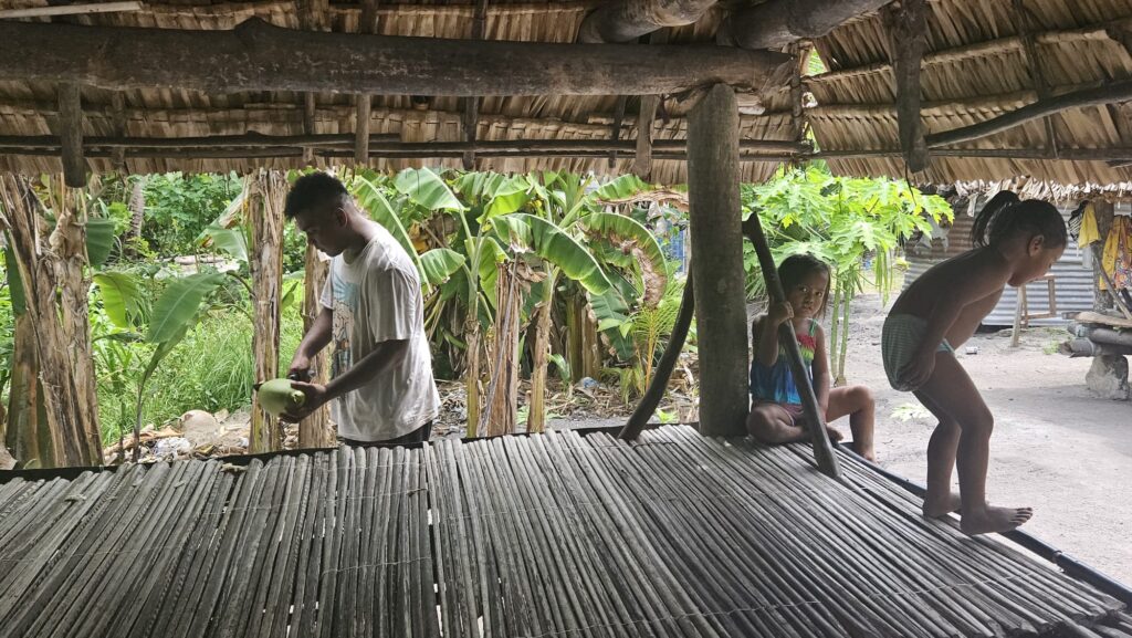 Images of North Tarawa in Kiribati in 2025. Buariki.