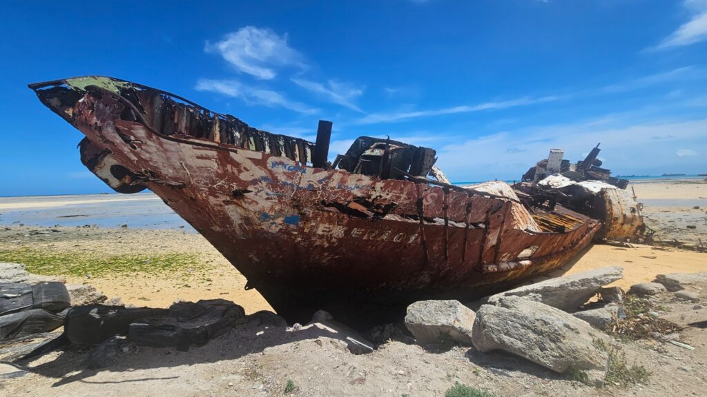 Images of Betio in Kiribati in 2025. Visiting old Japanese relics of WWII and scenes of life in Betio.