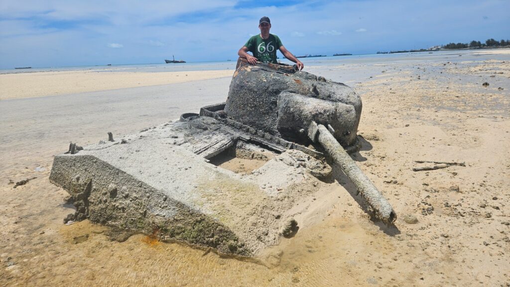 Images of Betio in Kiribati in 2025. Visiting old Japanese relics of WWII and scenes of life in Betio.