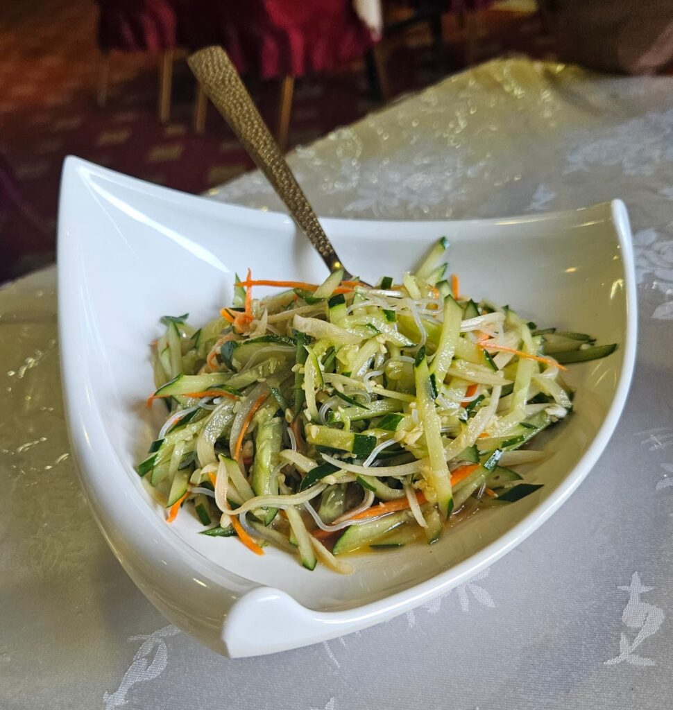 Chinese dishes in a Chinese Restaurant in Pohnpei in Micronesia. "China Star" Restaurant