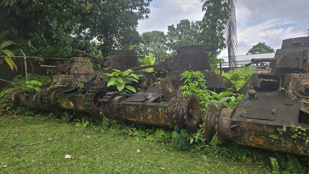 Selected images of Pohnpei in Federated States of Micronesia. Japanese Tank Graveyard.