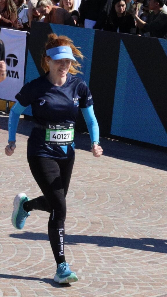 The running ginger running the Sydney Marathon in 2025, the first time that it was a World Marathon Major