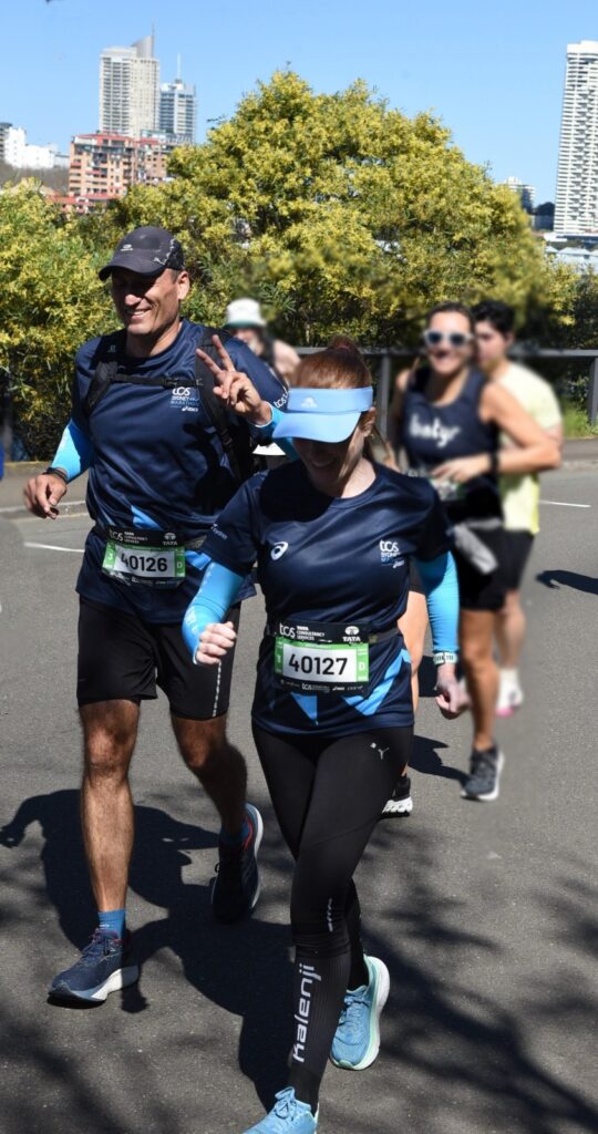 The running ginger running the Sydney Marathon in 2025, the first time that it was a World Marathon Major