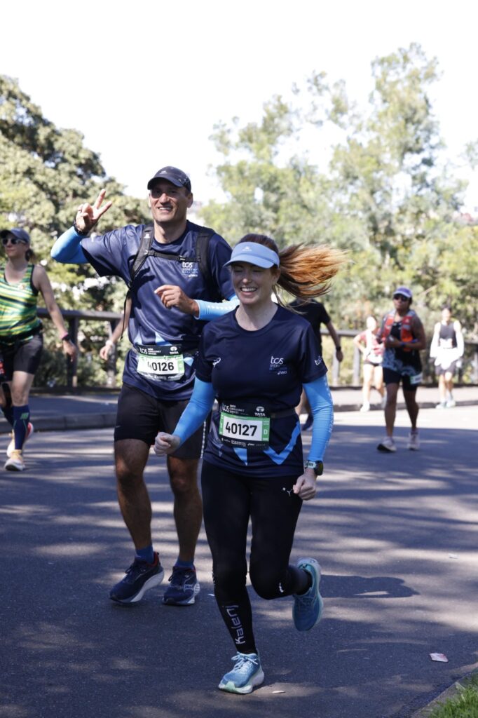 The running ginger running the Sydney Marathon in 2025, the first time that it was a World Marathon Major