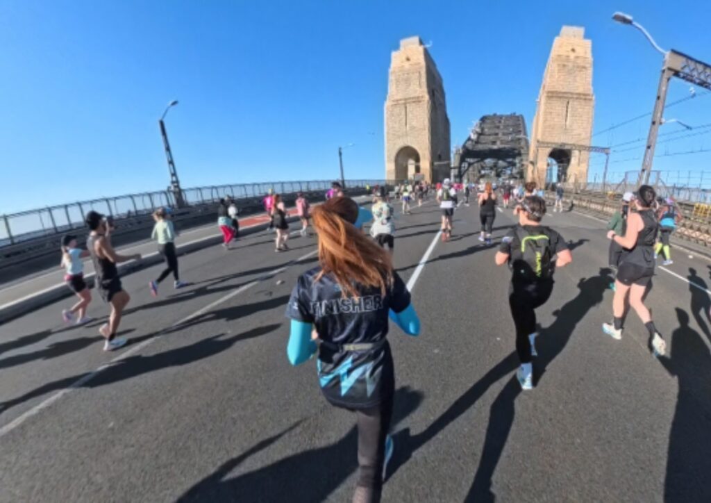 The running ginger running Sydney marathon in 2025, the first year as a major