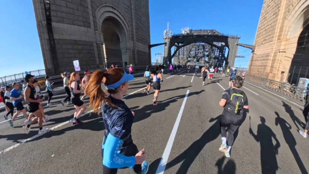 The running ginger running Sydney marathon in 2025, the first year as a major