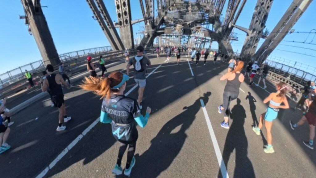 The running ginger running Sydney marathon in 2025, the first year as a major