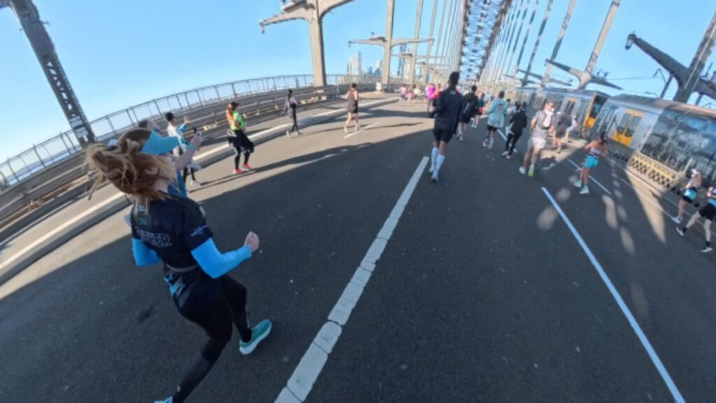 The running ginger running Sydney marathon in 2025, the first year as a major
