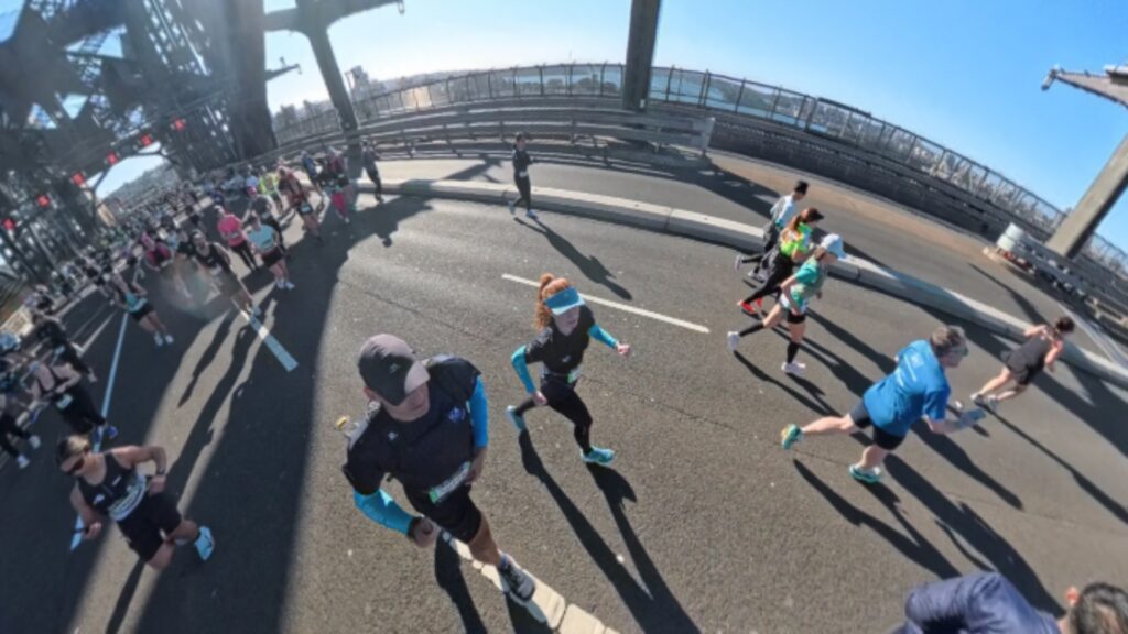 The running ginger running Sydney marathon in 2025, the first year as a major