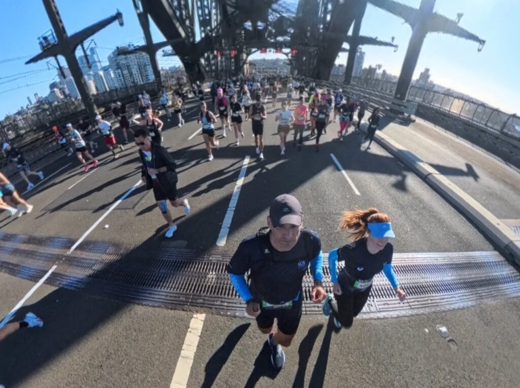 The running ginger running Sydney marathon in 2025, the first year as a major