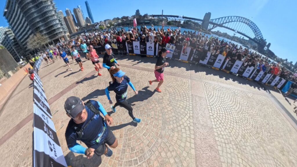 The running ginger running Sydney marathon in 2025, the first year as a major
