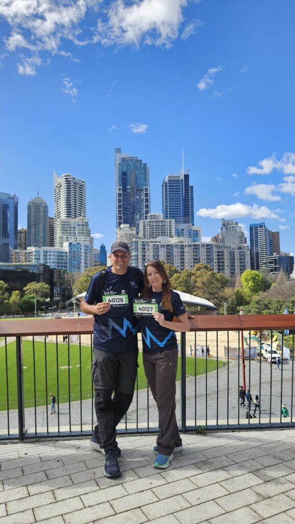 The running ginger in the Sydney Marathon