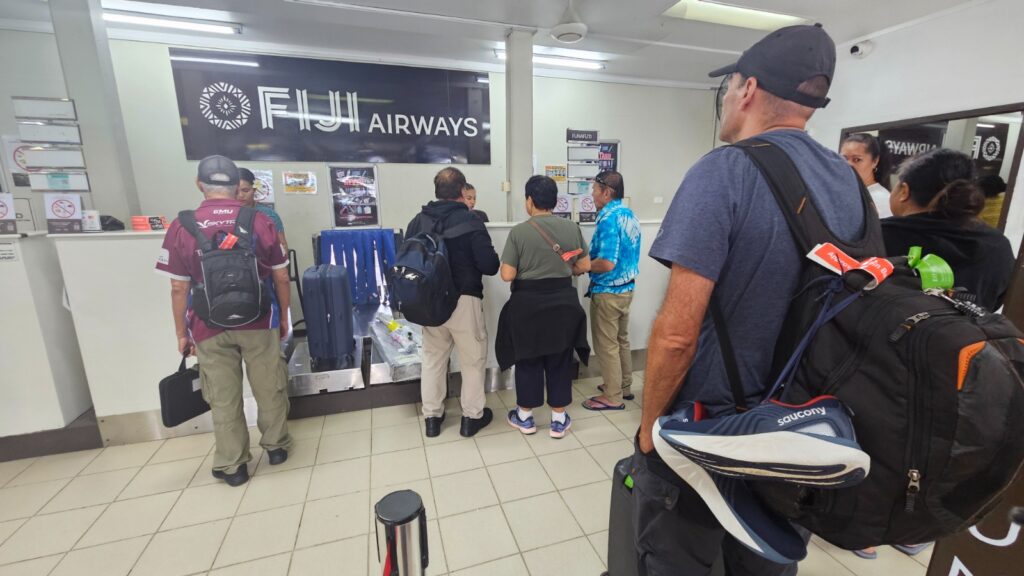Images of the trip to Tuvalu, the least visited country in the world. Taking several Fiji Airways planes