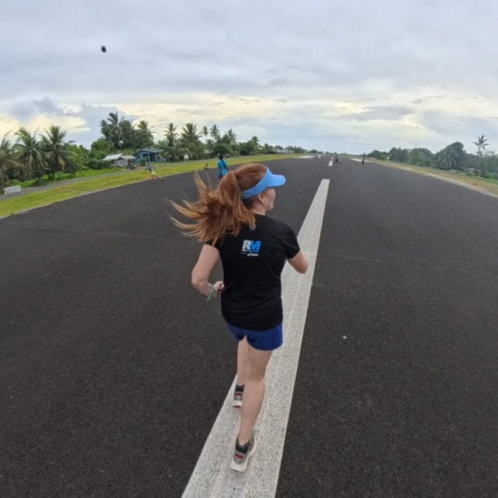 The running ginger running in Tuvalu