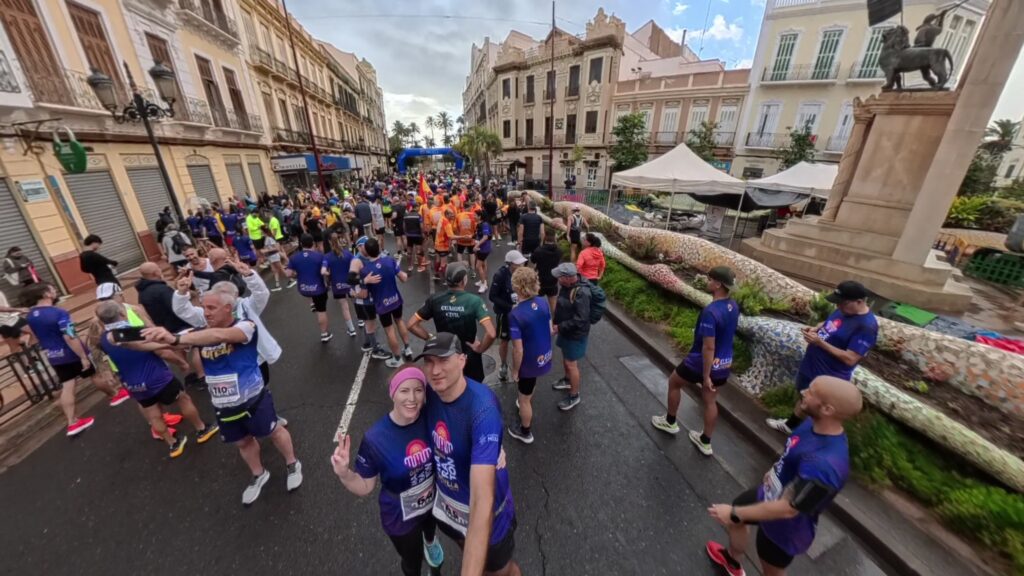 The running ginger in Melilla Half Marathon, Melilla Media Maraton