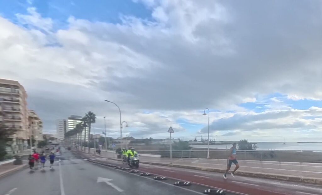 Reyes Estevez at the Melilla Half Marathon, Melilla Media Maraton