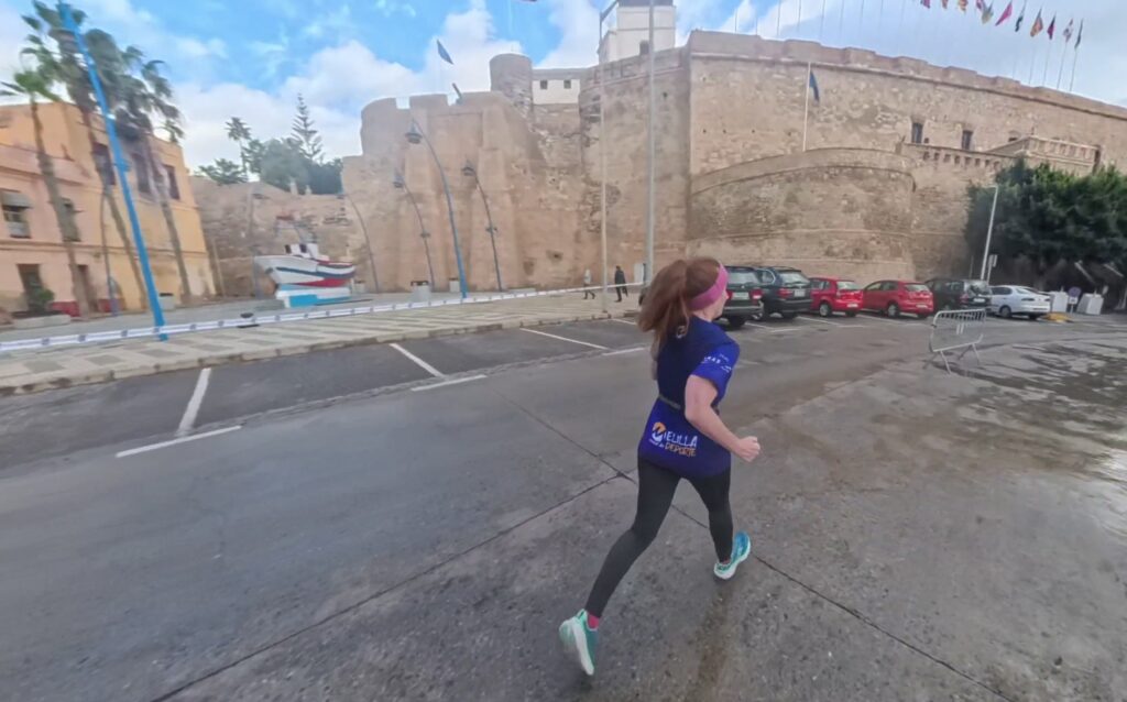 The running ginger in Melilla Half Marathon, Melilla Media Maraton