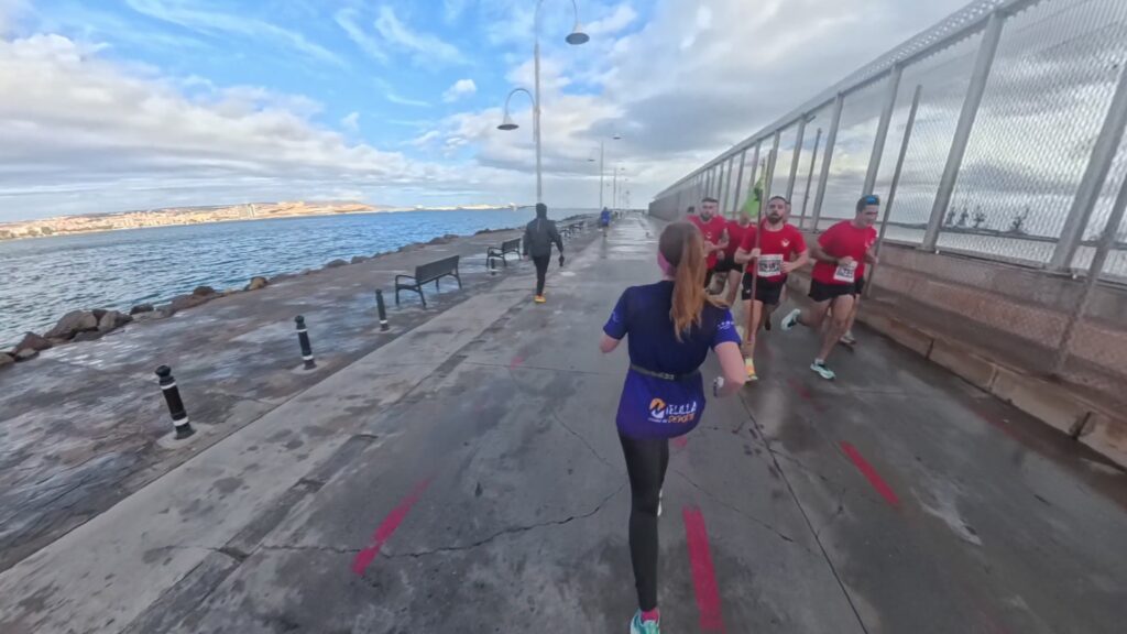 The running ginger in Melilla Half Marathon, Melilla Media Maraton