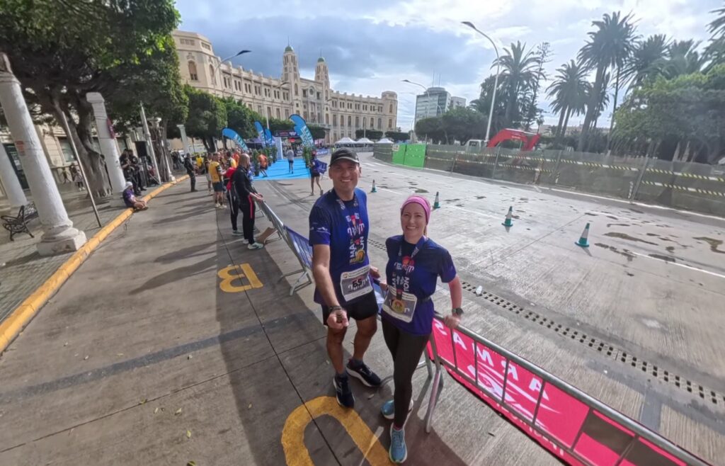 The running ginger in Melilla Half Marathon, Melilla Media Maraton