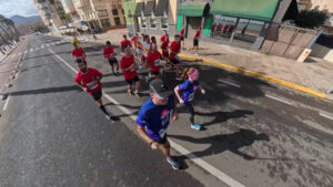 The running ginger in Melilla Half Marathon, Melilla Media Maraton