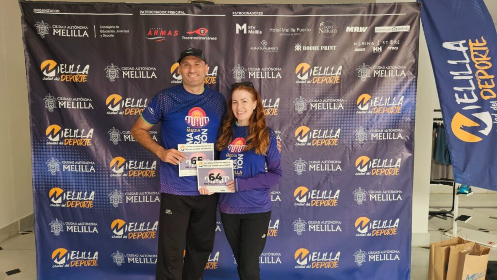 The running ginger at the Race Expo for the Melilla Half Marathon