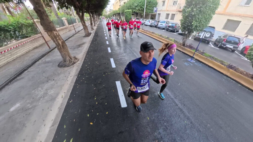 The running ginger in Melilla Half Marathon, Melilla Media Maraton