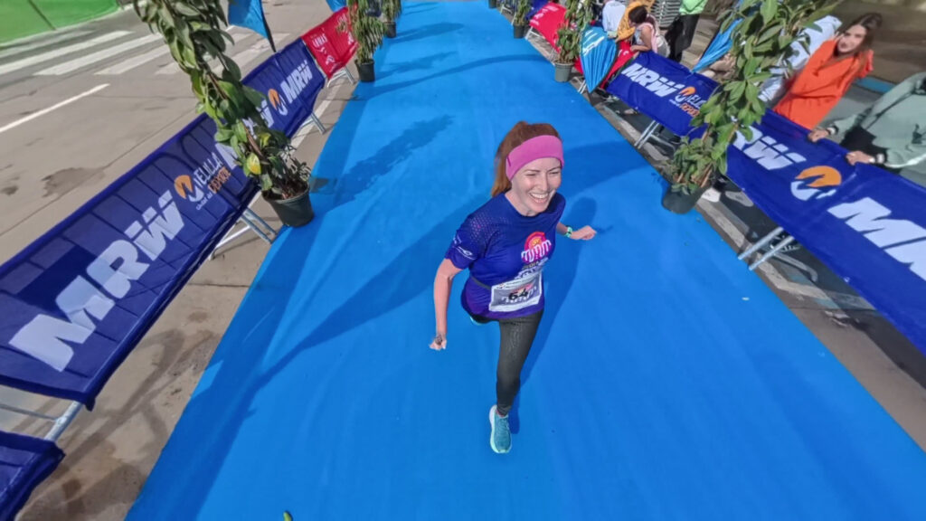 The running ginger in Melilla Half Marathon, Melilla Media Maraton