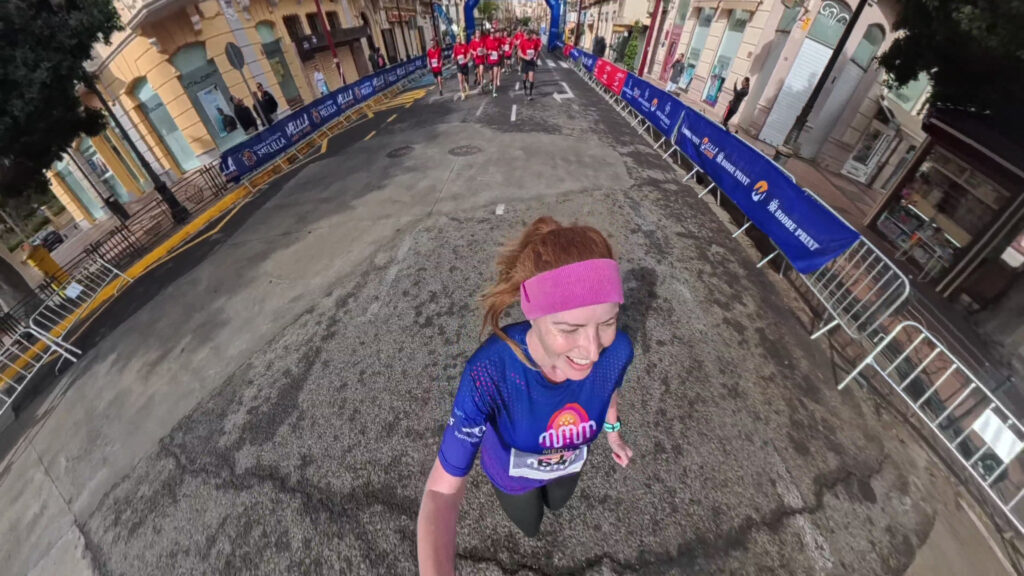The running ginger in Melilla Half Marathon, Melilla Media Maraton