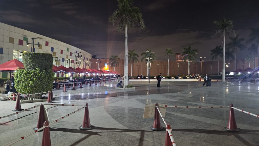 The Race Expo for the Pyramids Half Marathon in 2025, in the Mall of Arabia.