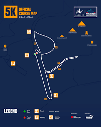 Marakez Pyramids Half Marathon 5k Course Map