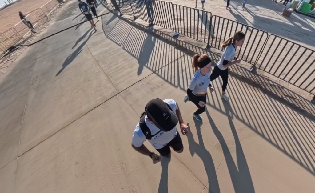 The Running Ginger in the Marazeh Pyramids Half Marathon in Gizah in 2025