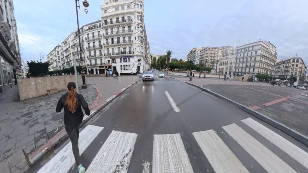 The running ginger running in Constantine, Argelia, in 2026. Recommended route for running in the city of Algiers.