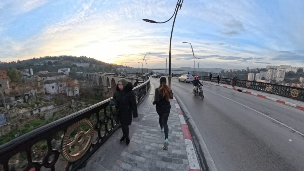 The running ginger running in Constantine, Argelia, in 2026. Recommended route for running in the city of Constantine.